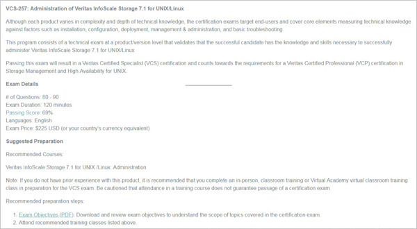 VCS-257_exam