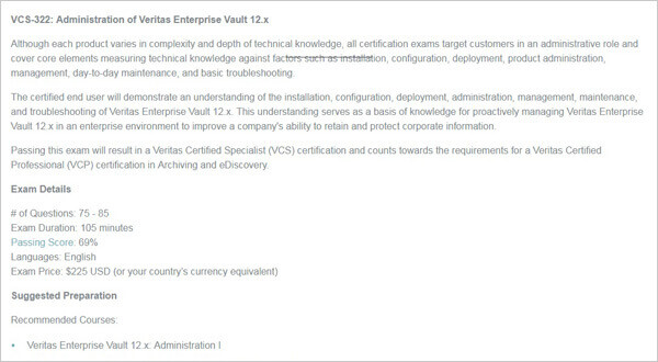 VCS-322_exam